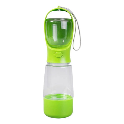 3-In-1 400Ml Portable Dog Water Bottle with Poop Bag Dispenser, Leak-Proof Pet Water & Food Bottle for Outdoor Walking, Hiking