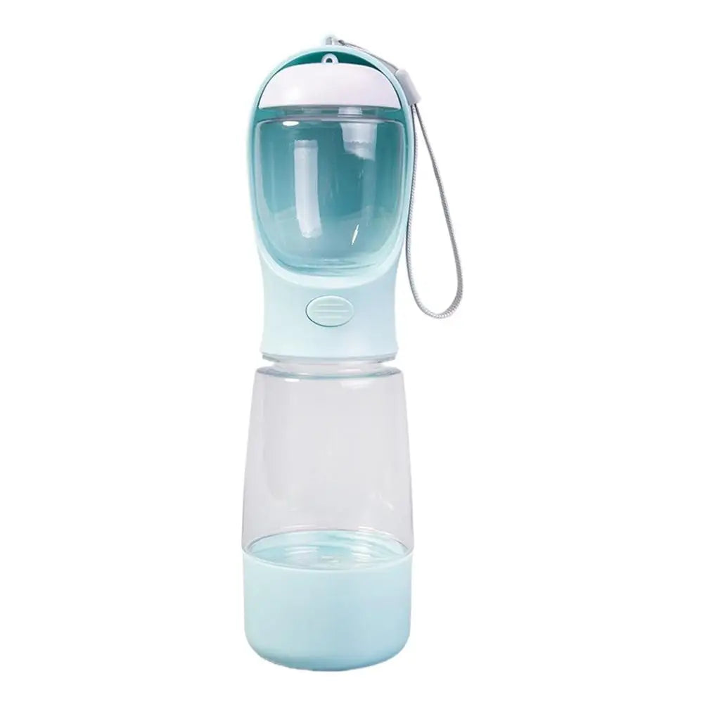3-In-1 400Ml Portable Dog Water Bottle with Poop Bag Dispenser, Leak-Proof Pet Water & Food Bottle for Outdoor Walking, Hiking