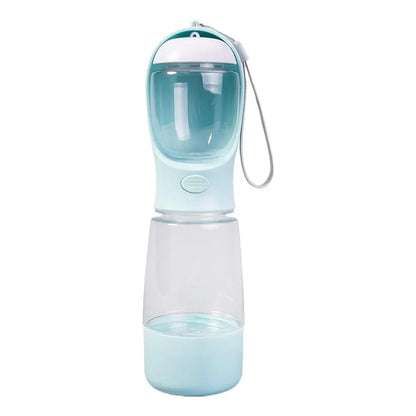 3-In-1 400Ml Portable Dog Water Bottle with Poop Bag Dispenser, Leak-Proof Pet Water & Food Bottle for Outdoor Walking, Hiking
